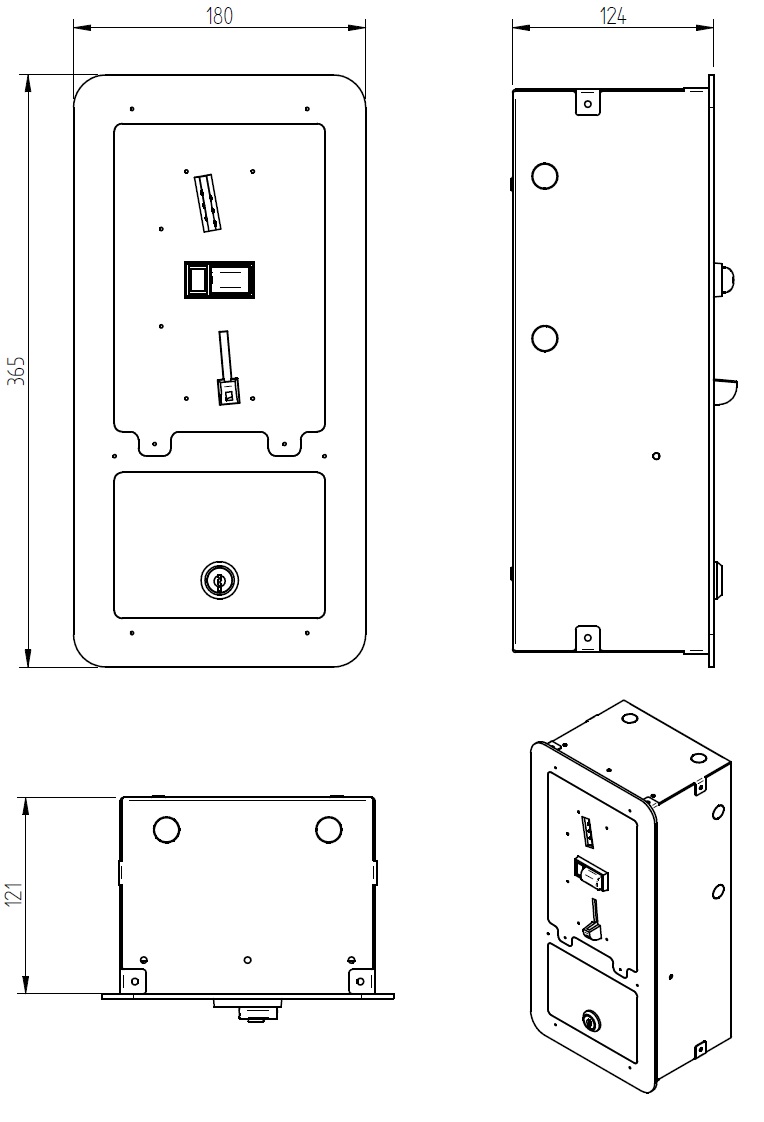 AME 01 - mincovní automat pro elektro spotřebič