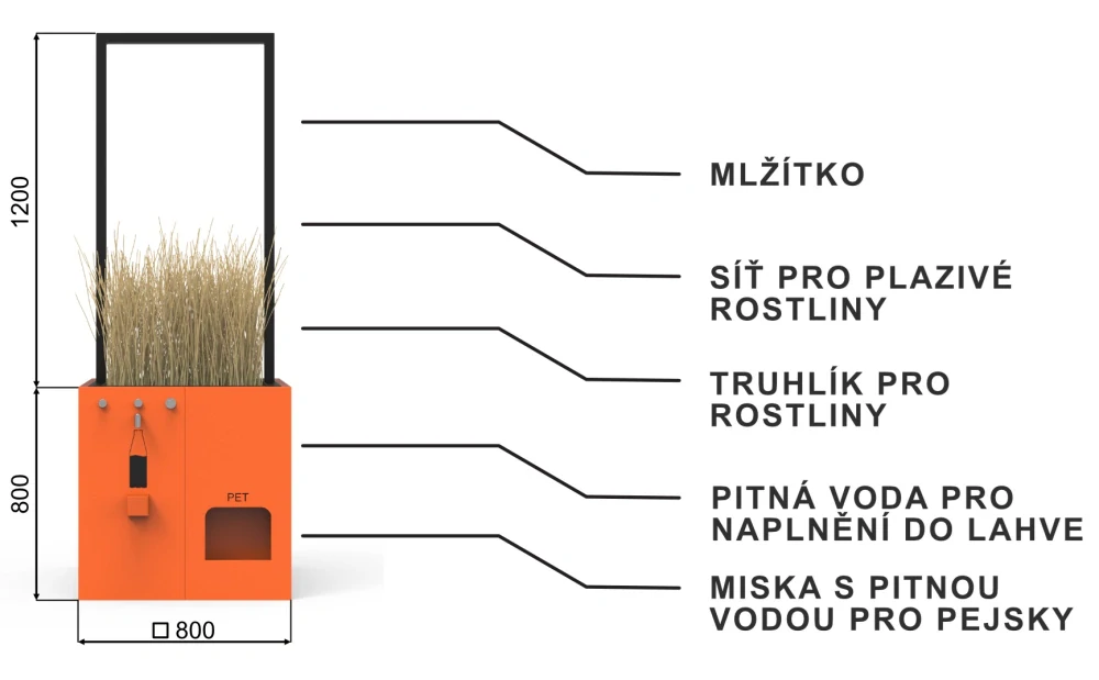 MOZ 01.3 - Mobilní oáza zeleně a osvěžení